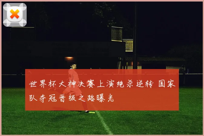 世界杯大神决赛上演绝杀逆转 国家队夺冠晋级之路曝光